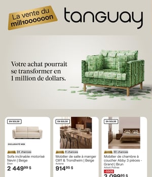 Première page de Circulaire Ameublements Tanguay