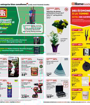Première page de Circulaire Home Hardware