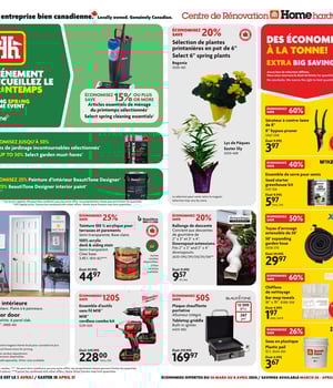 Première page de Circulaire Home Hardware - Centre de Rénovation