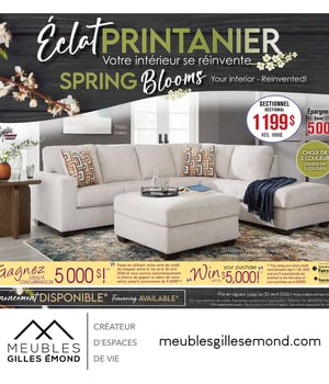 Première page de Circulaire Meubles Gilles Émond - Éclat printanier