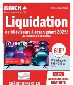 Première page de Circulaire Brick - Liquidation de téléviseurs à écran géant