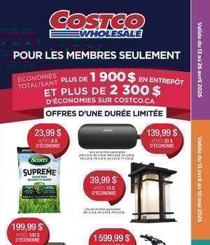 Première page de Carnet Rabais Costco