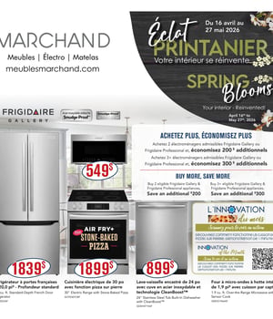 Première page de Circulaire Meubles Marchand - Électroménagers