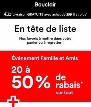 Image Promotionnelle: - 20 % à - 50 % sur TOUT