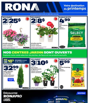 Première page de Circulaire Rona