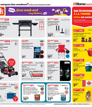 Première page de Circulaire Home Hardware