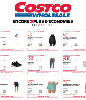 Première page de Rabais Costco