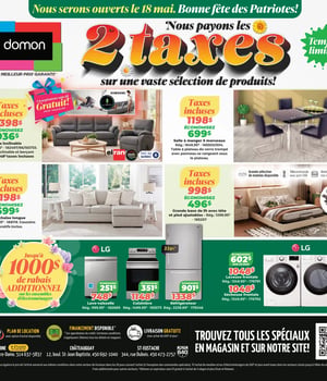Première page de Circulaire Meubles Domon