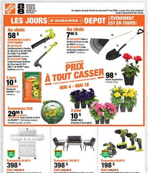 Première page de Circulaire Home Depot