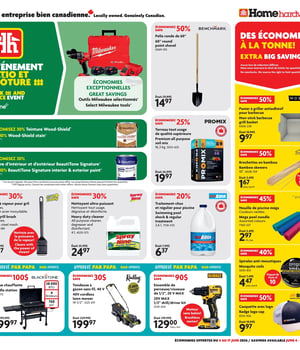 Première page de Circulaire Home Hardware