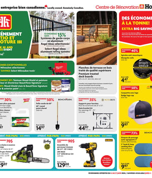 Première page de Circulaire Home Hardware - Centre de Rénovation