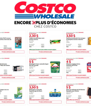Première page de Rabais Costco