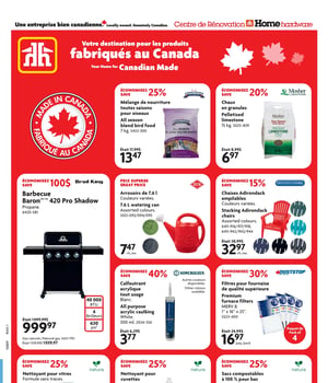Première page de Circulaire Home Hardware - Centre de Rénovation