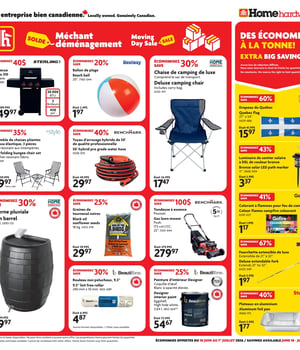Première page de Circulaire Home Hardware