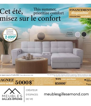 Première page de Circulaire Meubles Gilles Émond