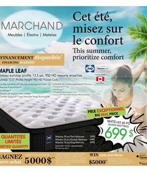 Première page de Circulaire Meubles Marchand - Matelas