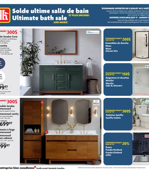 Première page de Circulaire Home Hardware - Solde ultime salle de bain