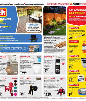 Première page de Circulaire Home Hardware - Centre de Rénovation