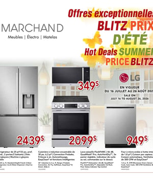 Première page de Circulaire Meubles Marchand - Blitz Prix d'Été