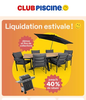 Première page de Circulaire Club Piscine