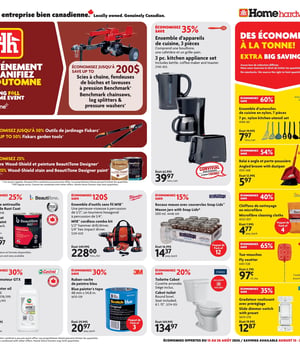 Première page de Circulaire Home Hardware