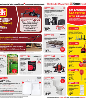 Première page de Circulaire Home Hardware - Centre de Rénovation