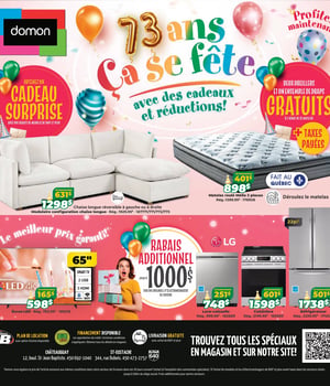 Première page de Circulaire Meubles Domon