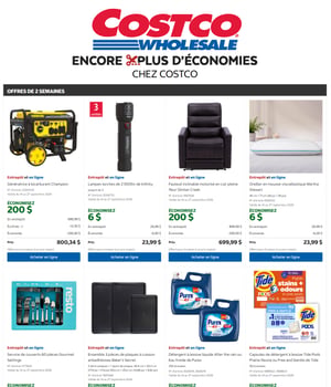 Première page de Rabais Costco