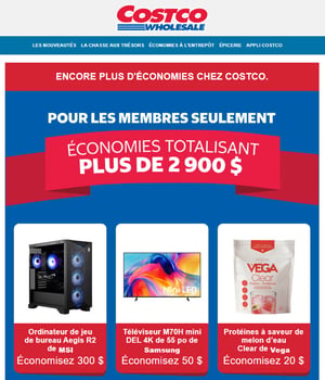 Image Promotionnelle: Économies totalisant plus de 2 900$