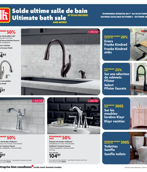 Première page de Circulaire Home Hardware - Solde ultime salle de bain