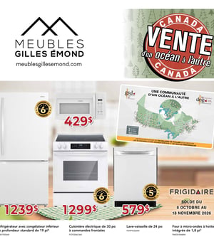 Première page de Circulaire Meubles Gilles Émond