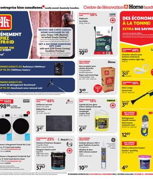 Première page de Circulaire Home Hardware - Centre de Rénovation