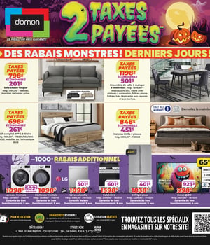 Première page de Circulaire Meubles Domon