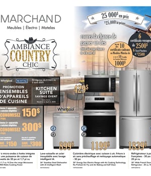 Première page de Circulaire Meubles Marchand