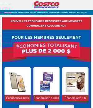 Image Promotionnelle: Costco : Économies Totalisant plus de 2 000$