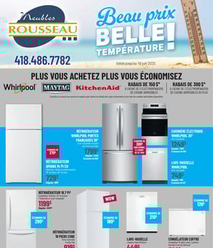 Première page de Circulaire Meubles Rousseau