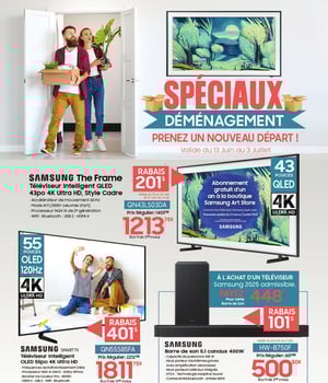 Première page de Circulaire Meubles Gilles Émond - Spéciaux déménagement