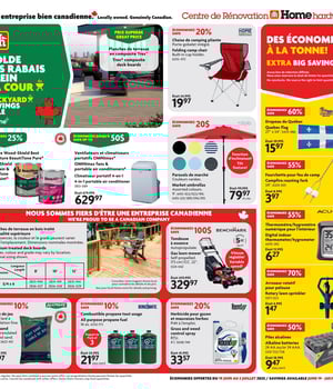 Première page de Circulaire Home Hardware - Centre de Rénovation