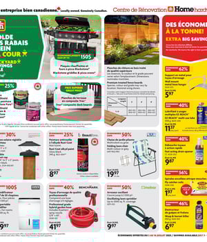 Première page de Circulaire Home Hardware - Centre de Rénovation