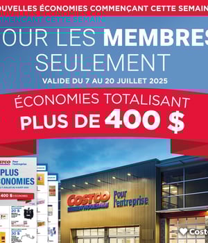 Image Promotionnelle: Costco : Économies totalisant plus de 400$