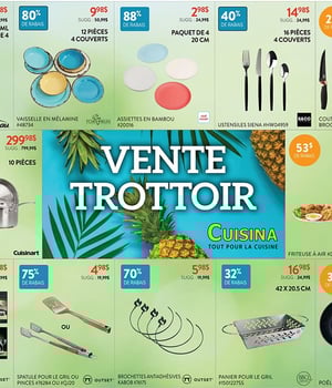 Première page de Circulaire Cuisina - Vente Trottoir