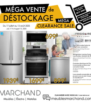 Première page de Circulaire Meubles Marchand - Méga Vente de Déstockage