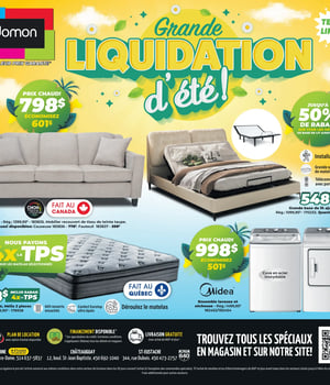 Première page de Circulaire Meubles Domon
