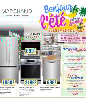 Première page de Circulaire Meubles Marchand - Bonjour l'Été
