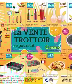 Première page de Circulaire Cuisina