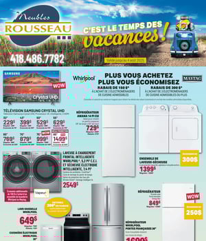 Première page de Circulaire Meubles Rousseau