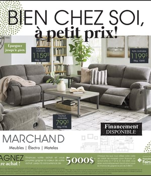 Première page de Circulaire Meubles Marchand