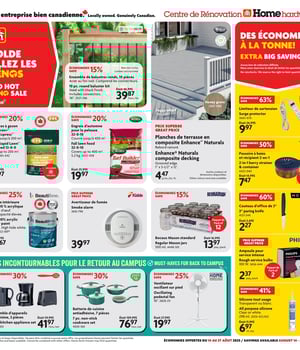 Première page de Circulaire Home Hardware - Centre de Rénovation
