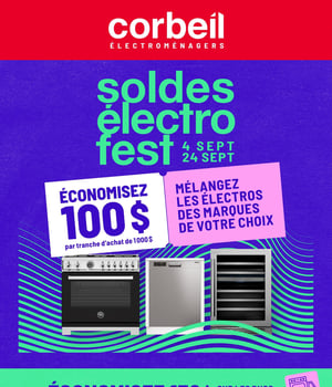 Première page de Circulaire Corbeil Électroménagers