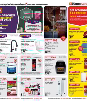 Première page de Circulaire Home Hardware